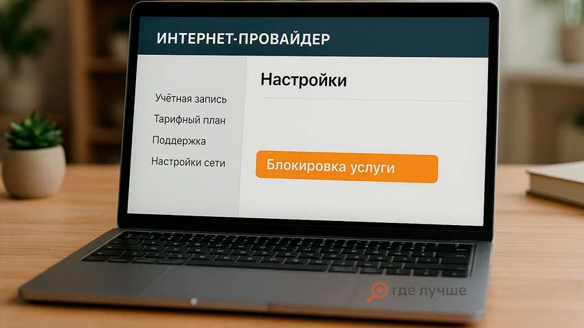 Временная блокировка интернета