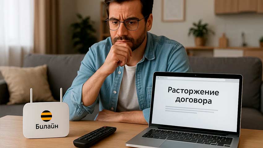 Как отключить интернет Билайн