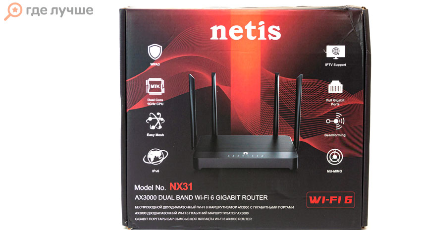 Коробка роутера netis NX31