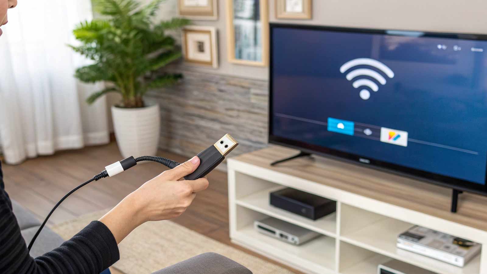 Подключение телевизора без Wi-Fi-модуля