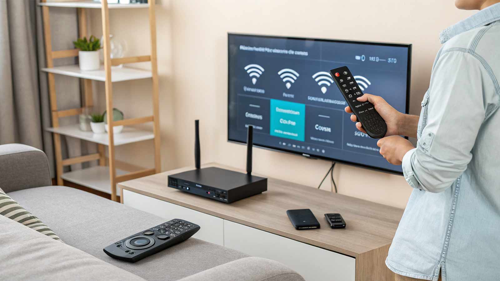 Подключение телевизора через Wi-Fi