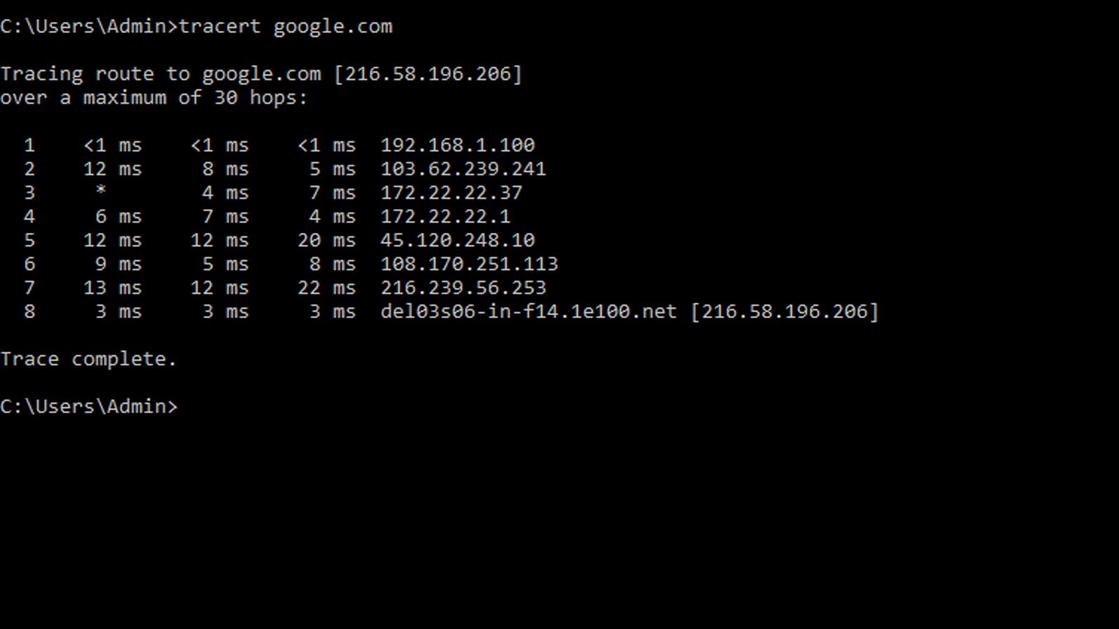 Traceroute
